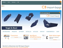 Tablet Screenshot of cbimportexport.at